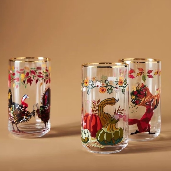 Anthropologie Inslee Fariss Autumn’s Bounty Glass - Picture 2 of 9
